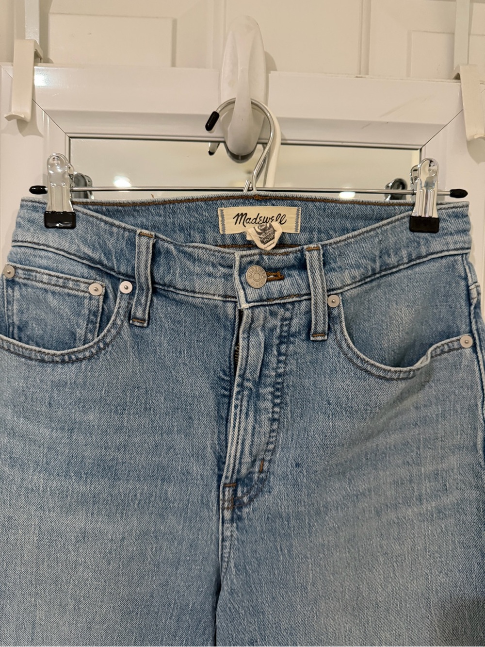 Madewell Perfect Vintage Wide Leg Dolphin Hem Jeans